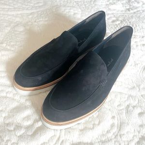 Paul Green Black Suede Chunky Loafer
